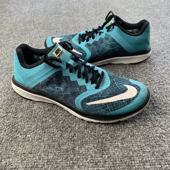 Nike FS Lite Run 3 Black Blue Women’s Size 9 819167-401 Athletic Running Shoes - Picture 1 of 8